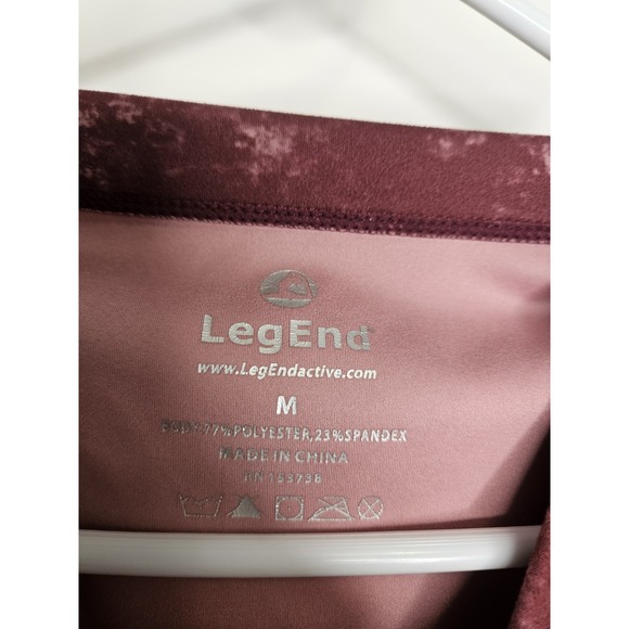 LegEnd Activewear Women's Sleeveless Crop Tank Top Red Tie Dye Size M Medium - Picture 3 of 5